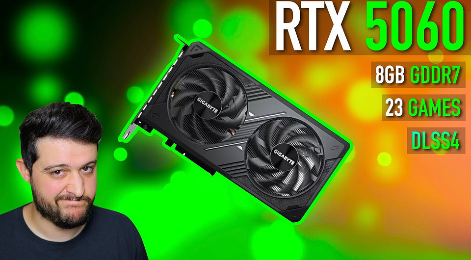 Идеал для Full HD? GeForce RTX 5060 протестировали в 23 играх в разрешении 1080p