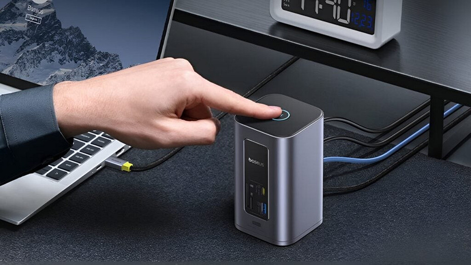 Baseus представила док-станцию Nomos NU1 Air с выводом изображения в 4K и поддержкой питания до 100 Вт