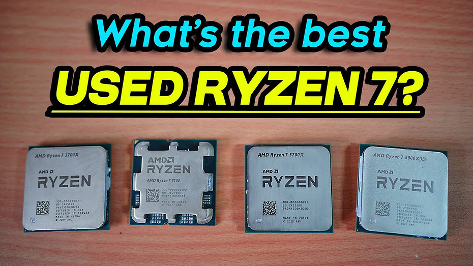 Эксперт сравнил процессоры Ryzen 7 5800X3D, Ryzen 7 7700, Ryzen 7 5700X и Ryzen 7 3700X