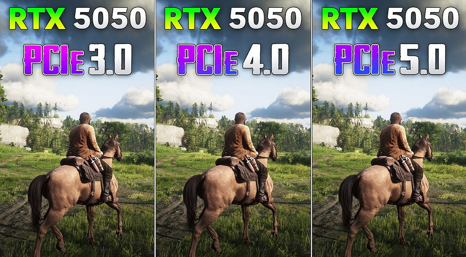 Производительность видеокарты GeForce RTX 5050 сравнили при подключении по PCIe 3.0, 4.0 и 5.0