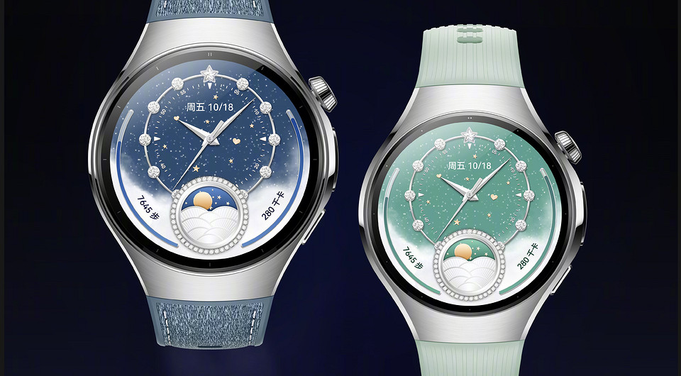 HUAWEI Watch 5 получили две новые расцветки: Aurora Green и Galaxy Blue