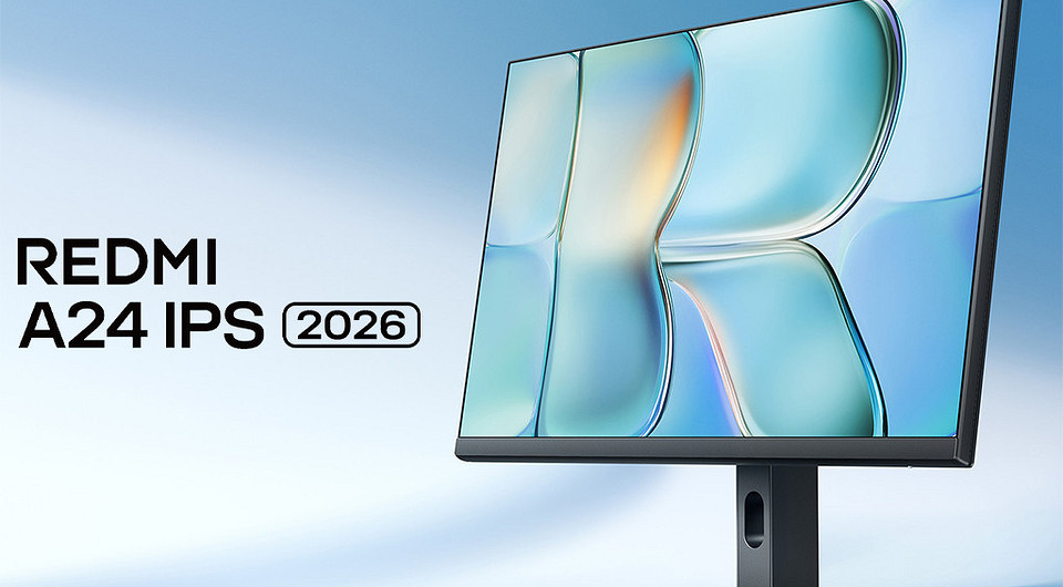 Xiaomi выпустила неприлично дешёвый монитор Redmi A24 (2026) с экраном на 144 Гц и тонкими рамками