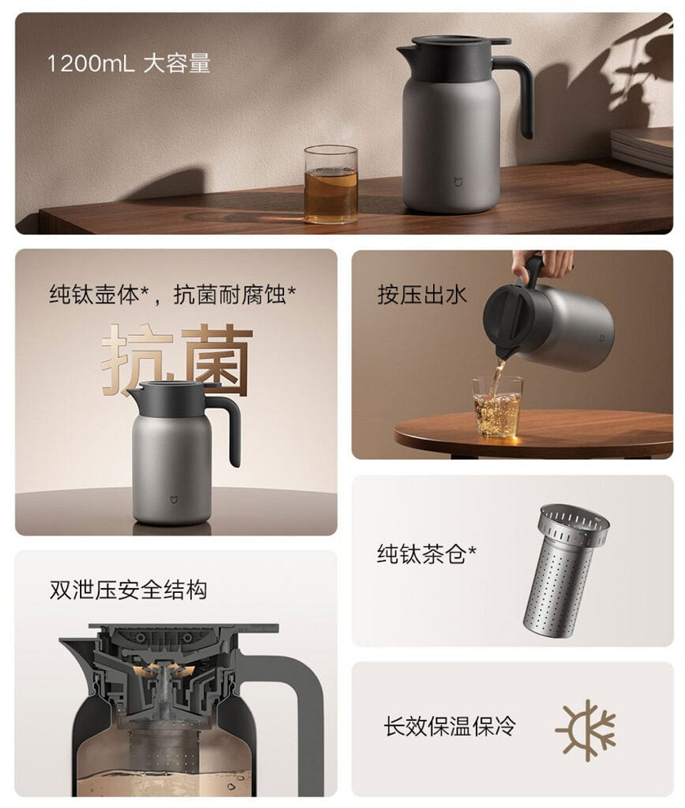 Вещь дня: Xiaomi выпустила термос Mijia Titanium Thermos 1.2L