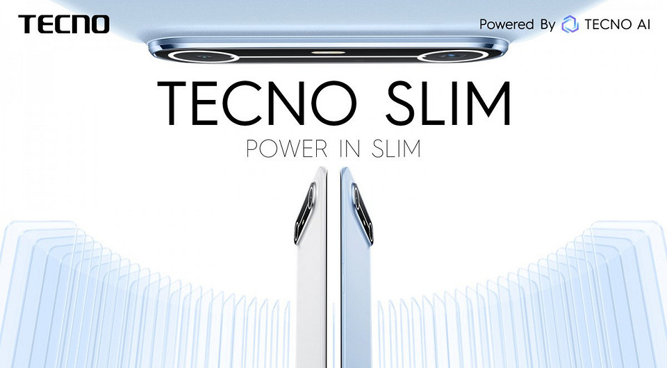 Ультратонкие и сверхлегкие смартфоны TECNO SPARK Slim и TECNO POVA Slim представлены официально