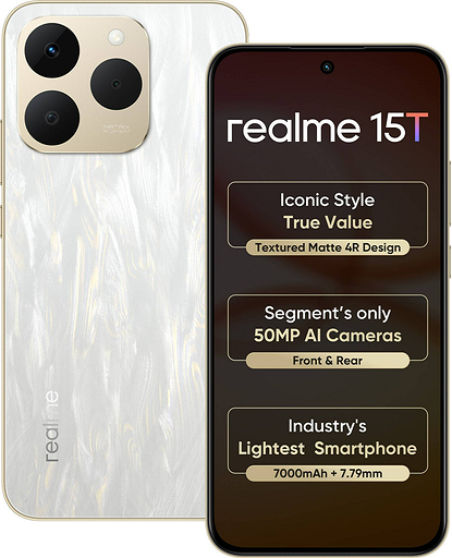 Наконец-то! realme представила 15T — компактный и легкий смартфон с батареей на 7000 мА*ч