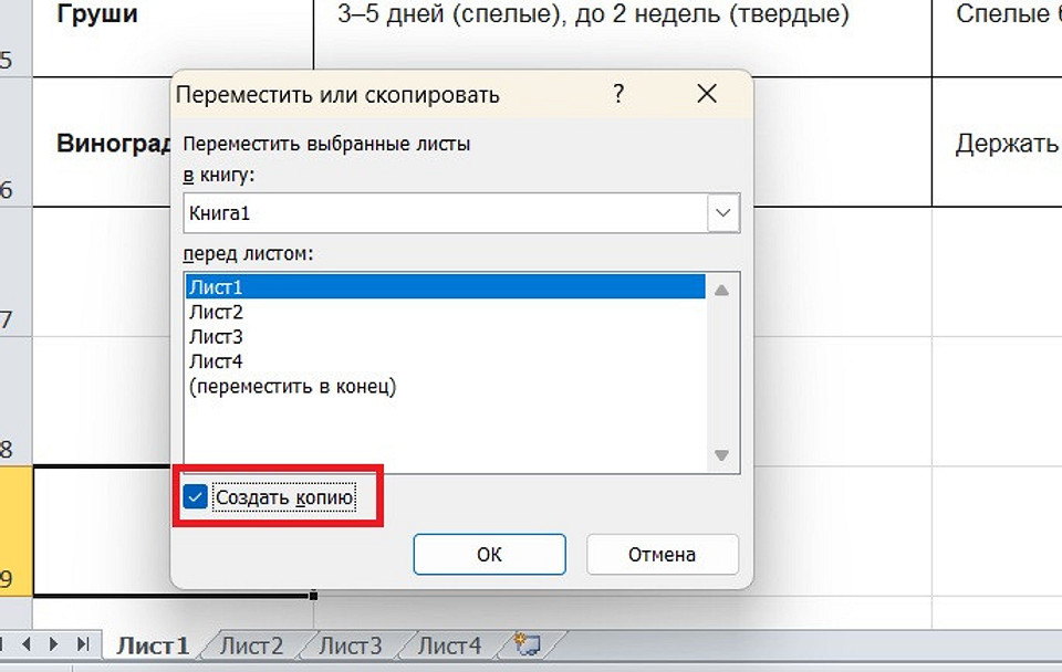 Как скопировать и вставить таблицу в Экселе