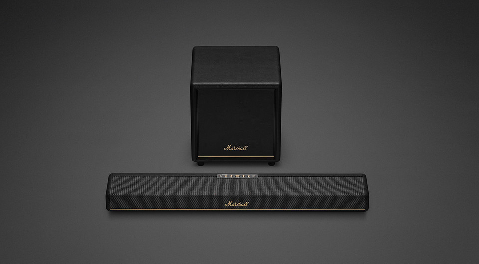 Marshall представила саундбар Heston 60 и сабвуфер Sub 200 для домашних кинотеатров