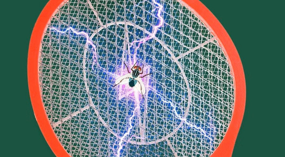 Как работает электрическая мухобойка