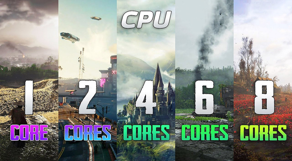 Сколько ядер должно быть в игровом процессоре? Сравнение CPU с 1, 2, 4, 6 и 8 ядрами в 2025 году