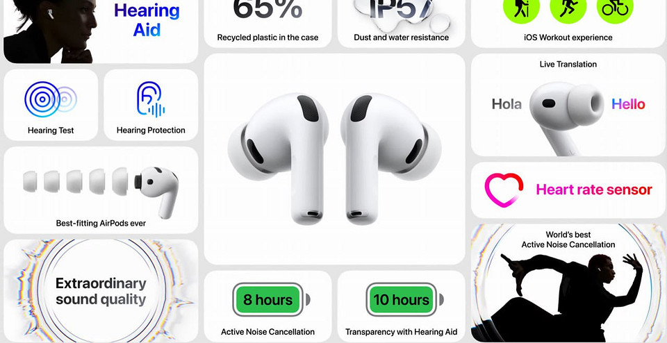 Apple представила AirPods Pro 3 Apple представила AirPods Pro 3