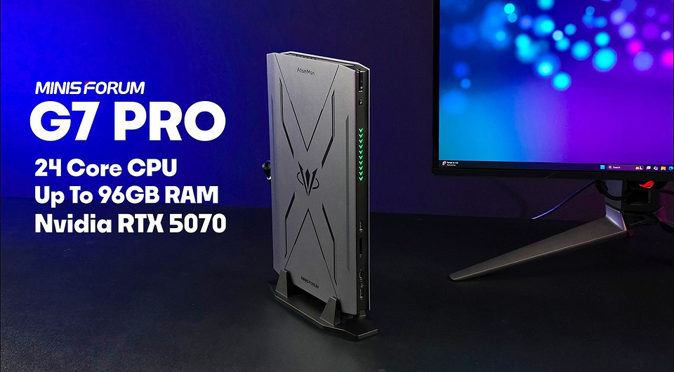 Сверхмощный мини-ПК MINISFORUM G7 Pro протестировали в популярных играх в 2K