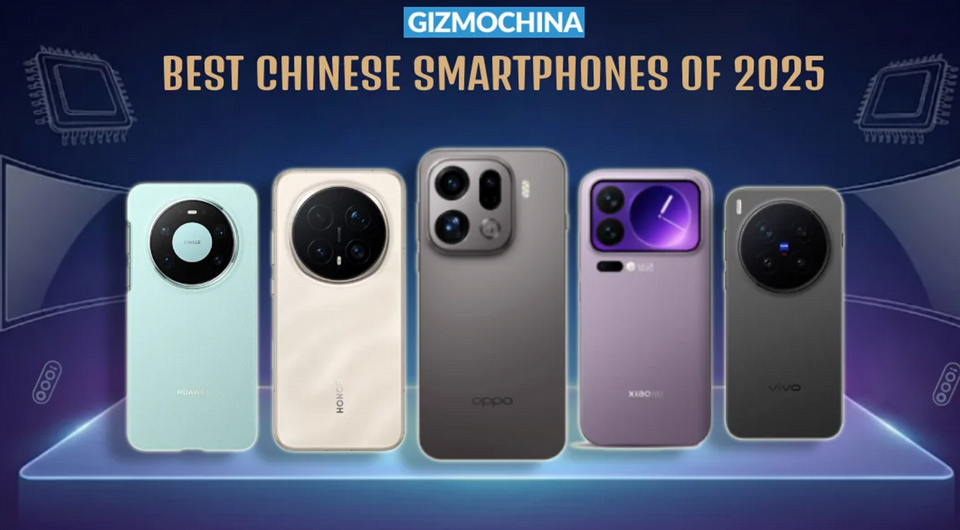 Gizmochina составил топ-5 лучших китайских смартфонов за 2025 год
