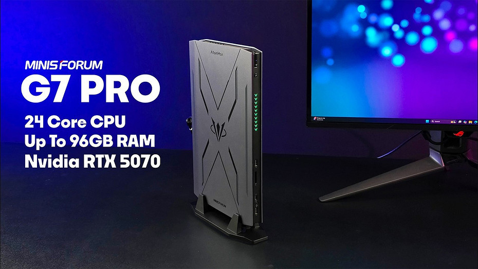 Сверхмощный мини-ПК MINISFORUM G7 Pro протестировали в популярных играх в 2K