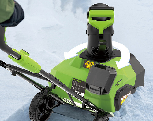 Greenworks выпустил новые модели аккумуляторных снегоуборщиков