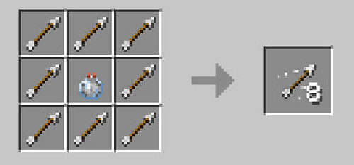 Как сделать стрелы в Майнкрафте: обычные и со специальными эффектами