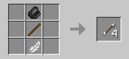 Как сделать стрелы в Майнкрафте: обычные и со специальными эффектами