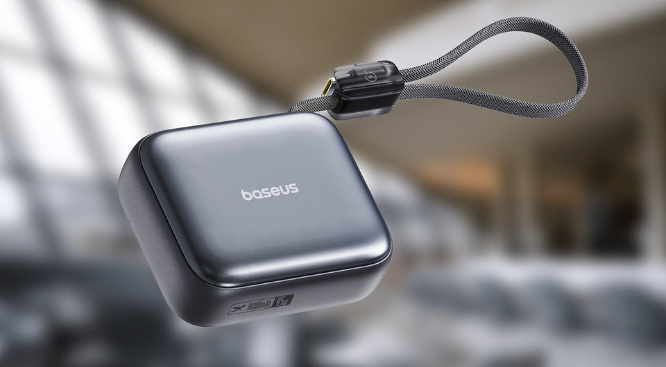 Пауэрбанк размером с AirPods: Baseus PicoGo AC22 Ultra Mini