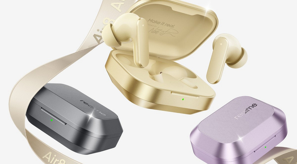 Вышли беспроводные наушники realme Buds Air 8 с двухдрайверной системой и шумоподавлением до 55 дБ
