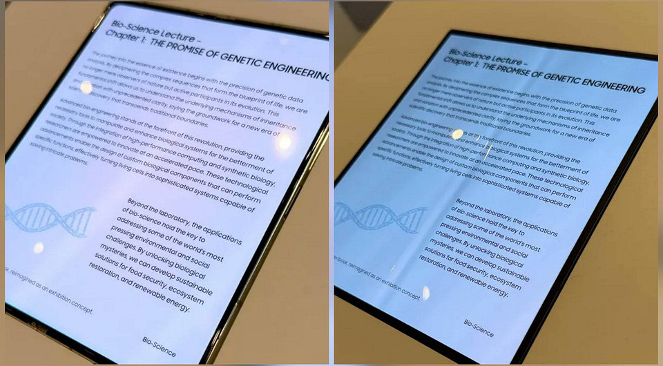 Galaxy Z Fold 8 без складки в дисплее показали вживую