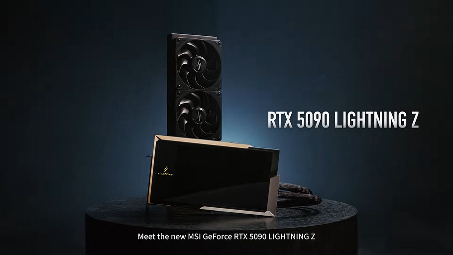 MSI представила супервидеокарту GeForce RTX 5090 LIGHTNING Z на 1600 Вт