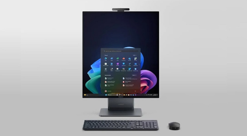 Lenovo представила ThinkCentre X AIO — моноблок с необычно вытянутым 27,6-дюймовым экраном и процессором Intel Core Ultra X7