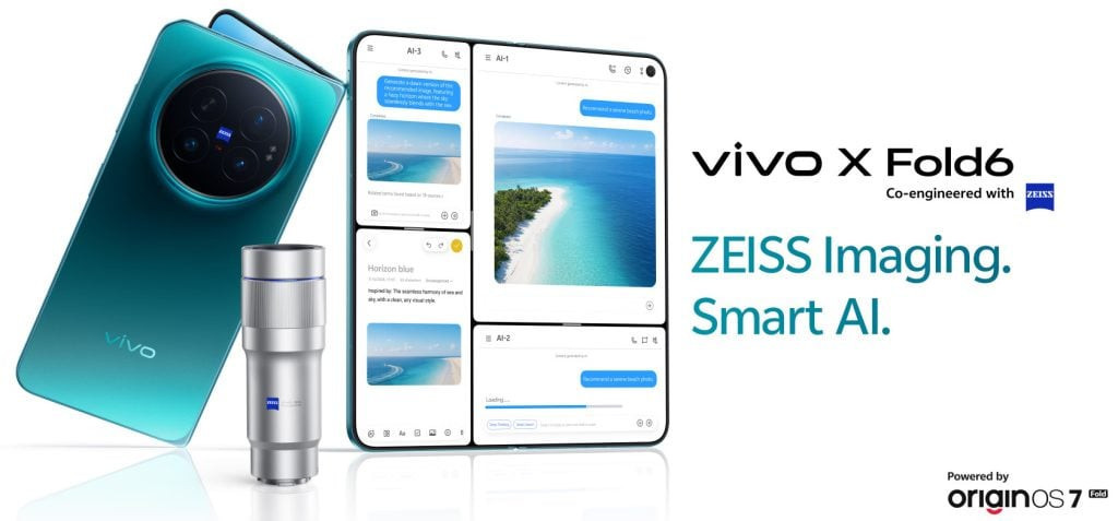 Дождались! Складной Vivo X Fold 6 вышел на глобальном рынке с камерой на 200 Мп и аккумулятором на 6900 мАч