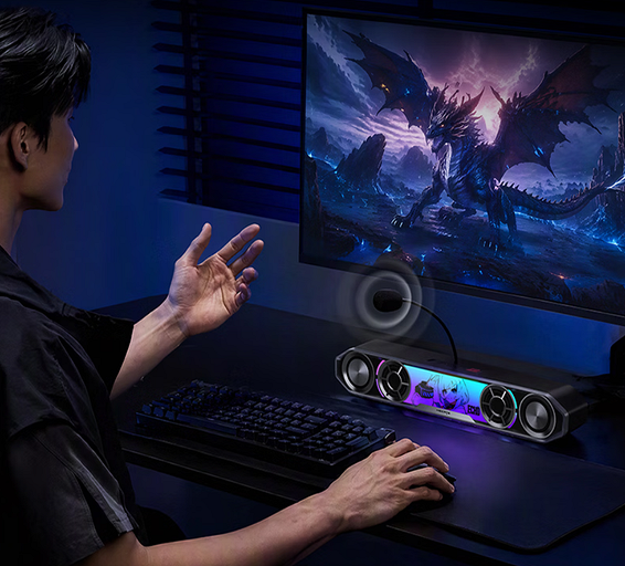 Посмотрите, какой стильный! Вышел игровой саундбар Edifier Hecate G2000 Bar со съемным микрофоном