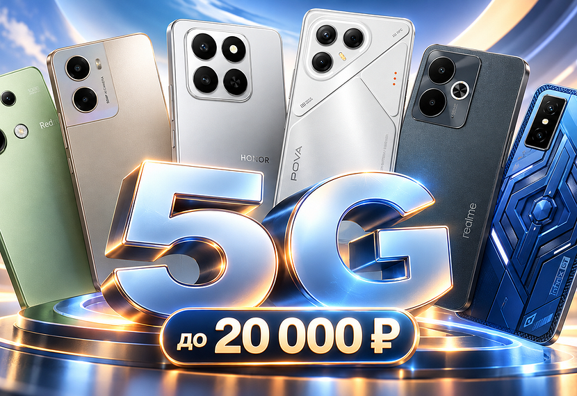 Смартфоны с поддержкой 5G до 20 000 рублей