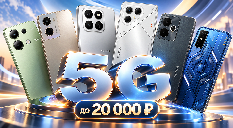 Смартфоны с поддержкой 5G до 20 000 рублей