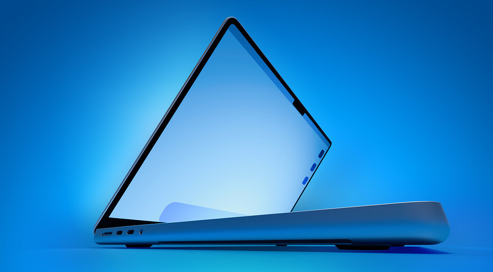 Новый MacBook Pro станет заметно легче. Apple готовит OLED-экран, сенсорное управление и Dynamic Island