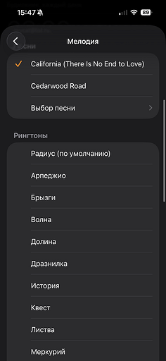 Как поменять звук будильника на iPhone