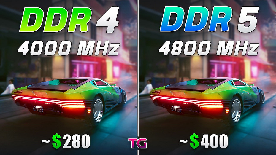 Эксперт сравнил оперативную память DDR4-4000 CL17 с DDR5-4800 CL40 в 10 играх