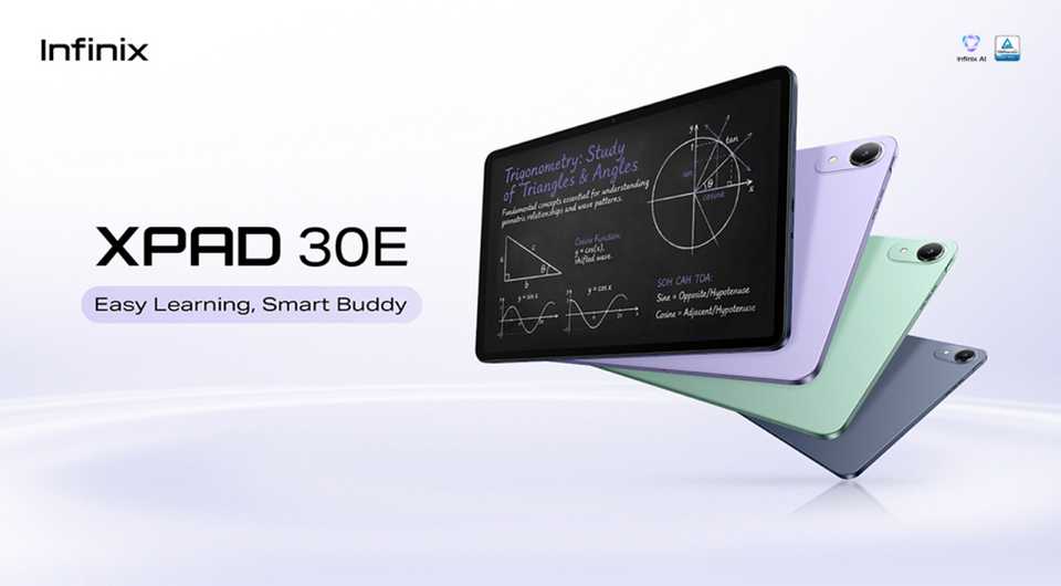 Вышел бюджетный планшет Infinix XPAD 30E с русскоязычным ИИ для учебы и развлечений