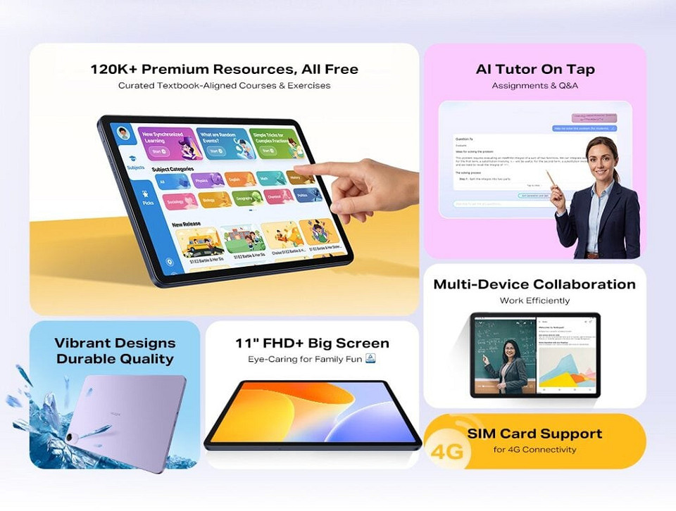 Вышел бюджетный планшет Infinix XPAD 30E с русскоязычным ИИ для учебы и развлечений