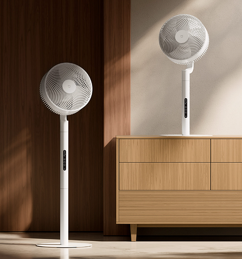 К лету готовы! Xiaomi представила умный вентилятор с питанием от пауэрбанка