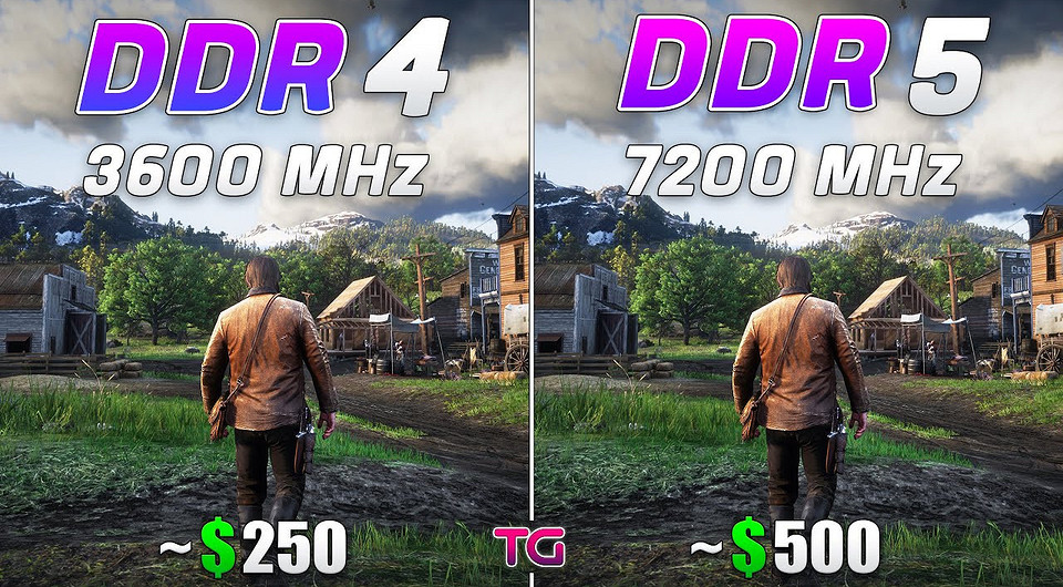 Велика ли разница? Оперативную память DDR4 и DDR5 сравнили в 10 играх в 1080p