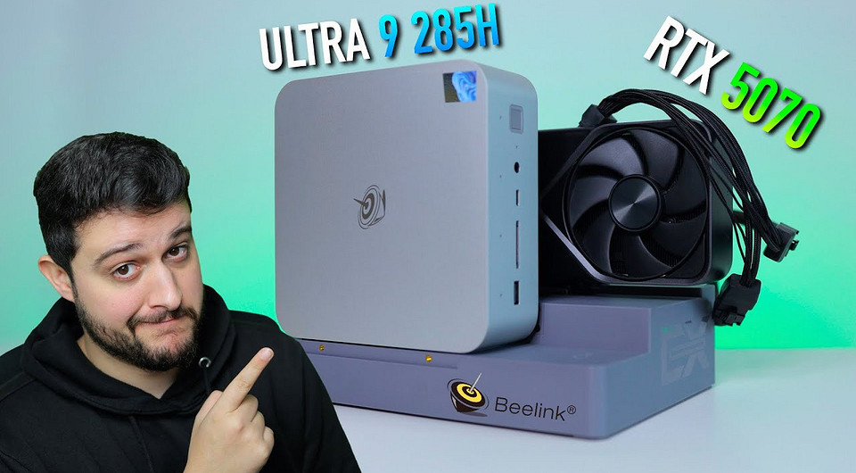 Мини-ПК Beelink GTi15 Ultra в паре с видеокартой GeForce RTX 5070 протестировали в 15 играх
