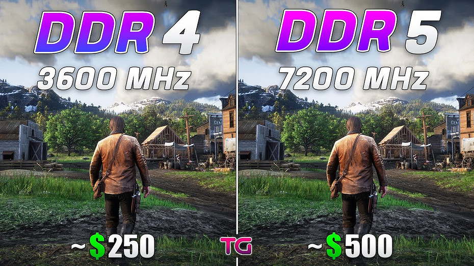 Велика ли разница Оперативную память DDR4 и DDR5 сравнили в 10 играх в 1080p