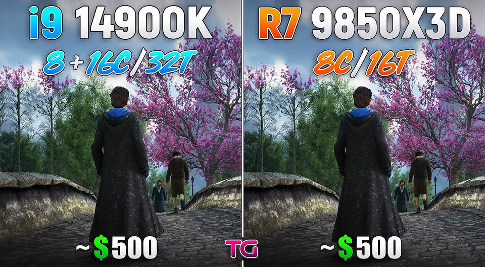 Какой процессор лучше для игр? AMD Ryzen 7 9850X3D сравнили с Intel Core i9-14900K в 10 играх