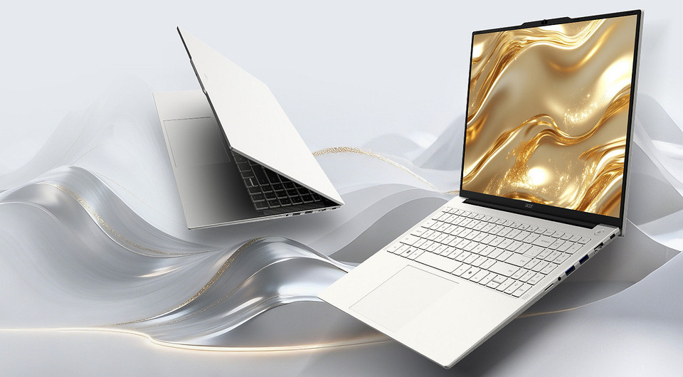 Вышел недорогой 16-дюймовый ноутбук Acer Go 16 для работы. Он получил процессор Intel Core 5, 16 ГБ оперативки и большой SSD