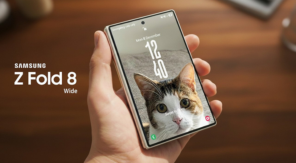 Самый необычный «фолд»: раскрыты подробности о широком Samsung Galaxy Fold 