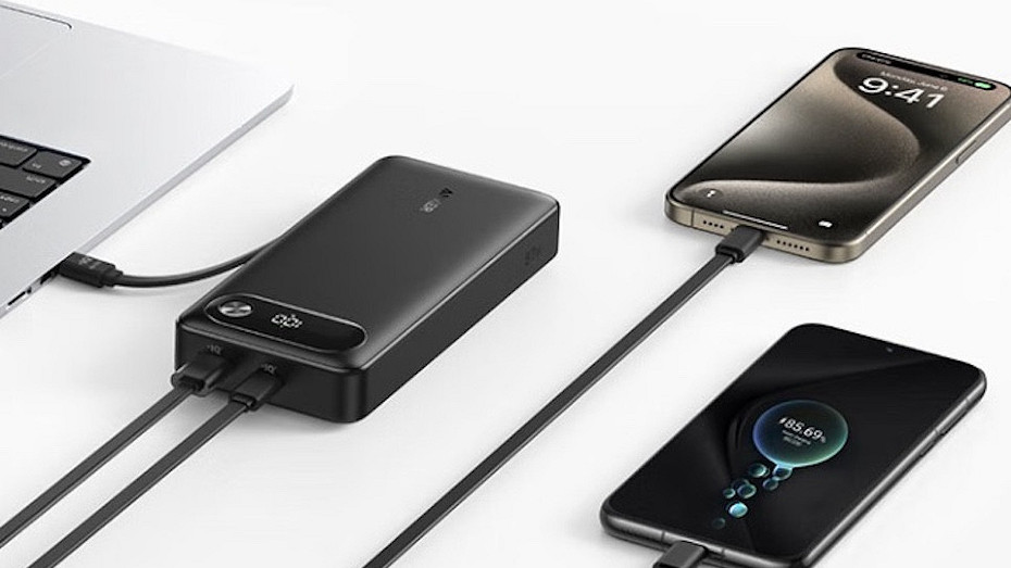 Представлен мощный пауэрбанк Anker на 20 000 мАч с кабелем и дисплеем