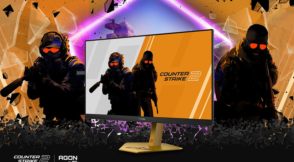 Безумная частота в 610 Гц для киберспортсменов. Мониторы AOC CS24A и CS25G для фанатов Counter-Strike 2 появились в России