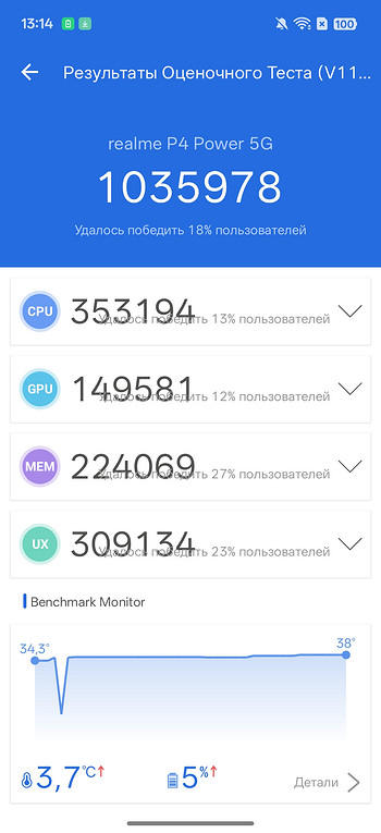 Обзор смартфона realme P4 Power с батареей 10 000 мАч. Кто больше?