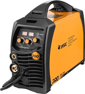 Максимальный ток: порядка 200 АСеть: 220 ВРежимы: MIG/MAG + MMAПроволока: 0,6–1,0 ммПВ (продолжительность включения): заметно выше бытового уровня на рабочих токах