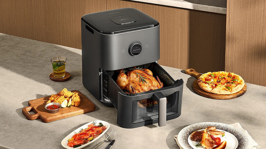 Вышел самый полезный гаджет для кухни — умный аэрогриль Xiaomi Mijia Smart Steam Air Fryer 7L с функцией пароварки