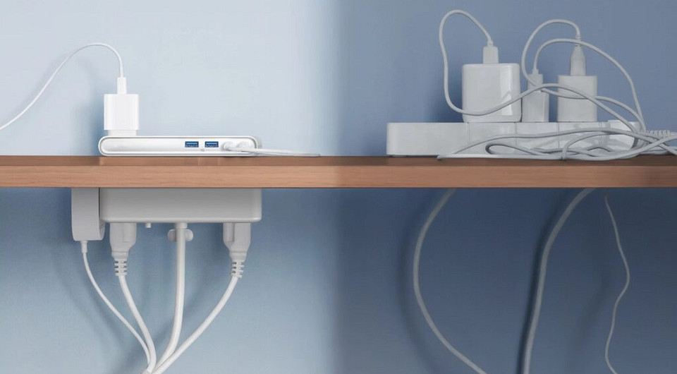 Мечта каждого гаджетомана: сетевой фильтр Anker с зажимным креплением и USB-портами