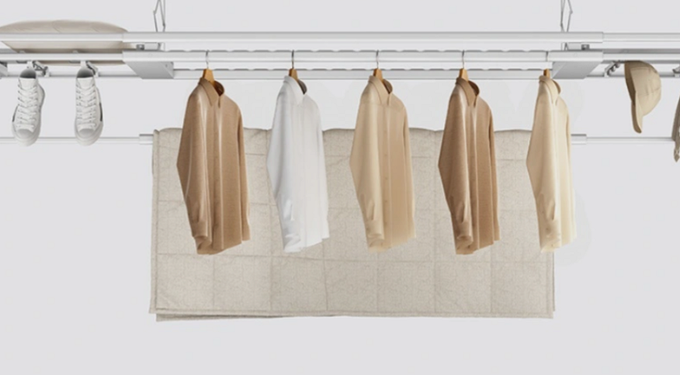 Xiaomi представила компактную сушилку для белья Mijia Smart Clothes Drying Rack 3, которая умнее многих