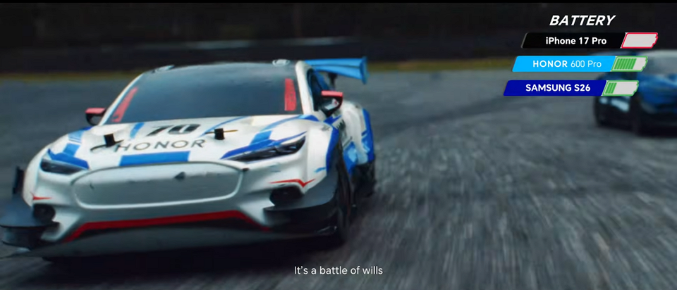 HONOR 600 Pro уничтожил iPhone 17 Pro и Galaxy S26 в безумном тесте автономности