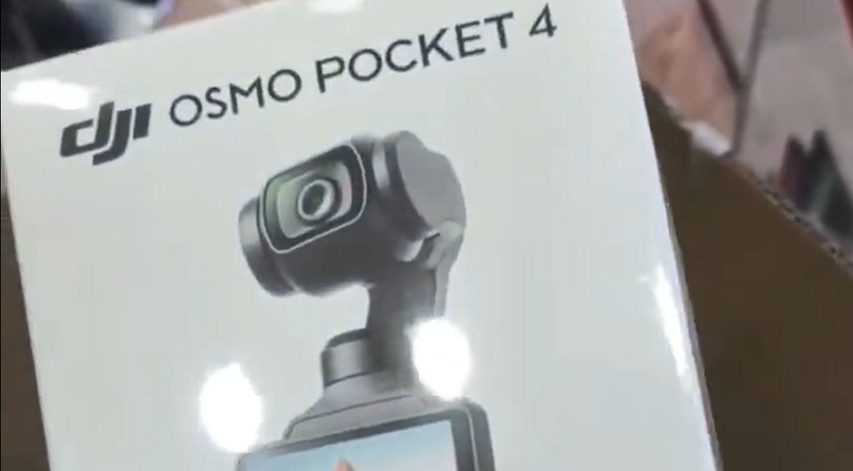 DJI Osmo Pocket 4 попала на прилавки до анонса. Упаковка раскрыла всё